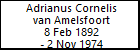 Adrianus Cornelis van Amelsfoort