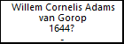 Willem Cornelis Adams van Gorop