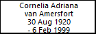 Cornelia Adriana van Amersfort