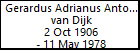 Gerardus Adrianus Antonius van Dijk
