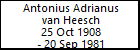 Antonius Adrianus van Heesch