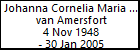 Johanna Cornelia Maria Adrianus Franciscus van Amersfort