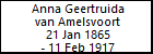 Anna Geertruida van Amelsvoort
