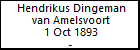 Hendrikus Dingeman van Amelsvoort