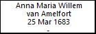 Anna Maria Willem van Amelfort