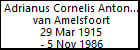 Adrianus Cornelis Antonius van Amelsfoort