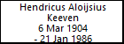 Hendricus Aloijsius Keeven