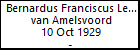 Bernardus Franciscus Leonardus van Amelsvoord