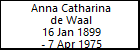 Anna Catharina de Waal