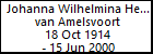 Johanna Wilhelmina Henrica van Amelsvoort