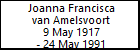 Joanna Francisca van Amelsvoort