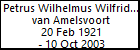 Petrus Wilhelmus Wilfridus van Amelsvoort