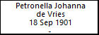 Petronella Johanna de Vries