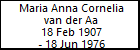 Maria Anna Cornelia van der Aa