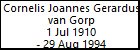Cornelis Joannes Gerardus van Gorp