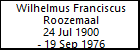 Wilhelmus Franciscus Roozemaal