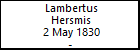 Lambertus Hersmis