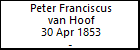 Peter Franciscus van Hoof