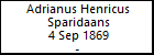 Adrianus Henricus Sparidaans