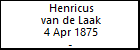 Henricus van de Laak
