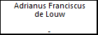 Adrianus Franciscus de Louw
