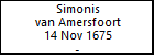 Simonis van Amersfoort