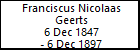 Franciscus Nicolaas Geerts