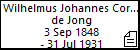 Wilhelmus Johannes Cornelis de Jong