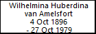 Wilhelmina Huberdina van Amelsfort