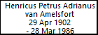 Henricus Petrus Adrianus van Amelsfort