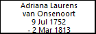 Adriana Laurens van Onsenoort