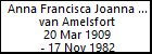 Anna Francisca Joanna Maria van Amelsfort