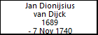Jan Dionijsius van Dijck
