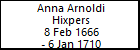 Anna Arnoldi Hixpers