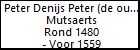 Peter Denijs Peter (de oude) Mutsaerts