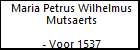 Maria Petrus Wilhelmus Mutsaerts