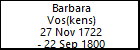 Barbara Vos(kens)