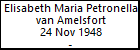 Elisabeth Maria Petronella van Amelsfort