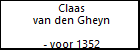 Claas van den Gheyn
