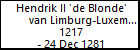 Hendrik II 'de Blonde' van Limburg-Luxemburg
