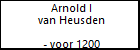 Arnold I van Heusden
