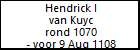 Hendrick I van Kuyc