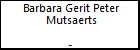 Barbara Gerit Peter Mutsaerts
