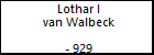 Lothar I van Walbeck
