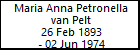Maria Anna Petronella van Pelt