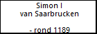 Simon I van Saarbrucken