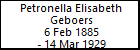 Petronella Elisabeth Geboers