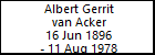 Albert Gerrit van Acker