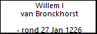 Willem I van Bronckhorst