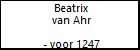Beatrix van Ahr